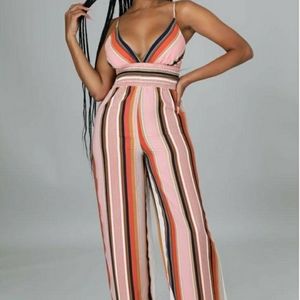 Stripped jumpsuit